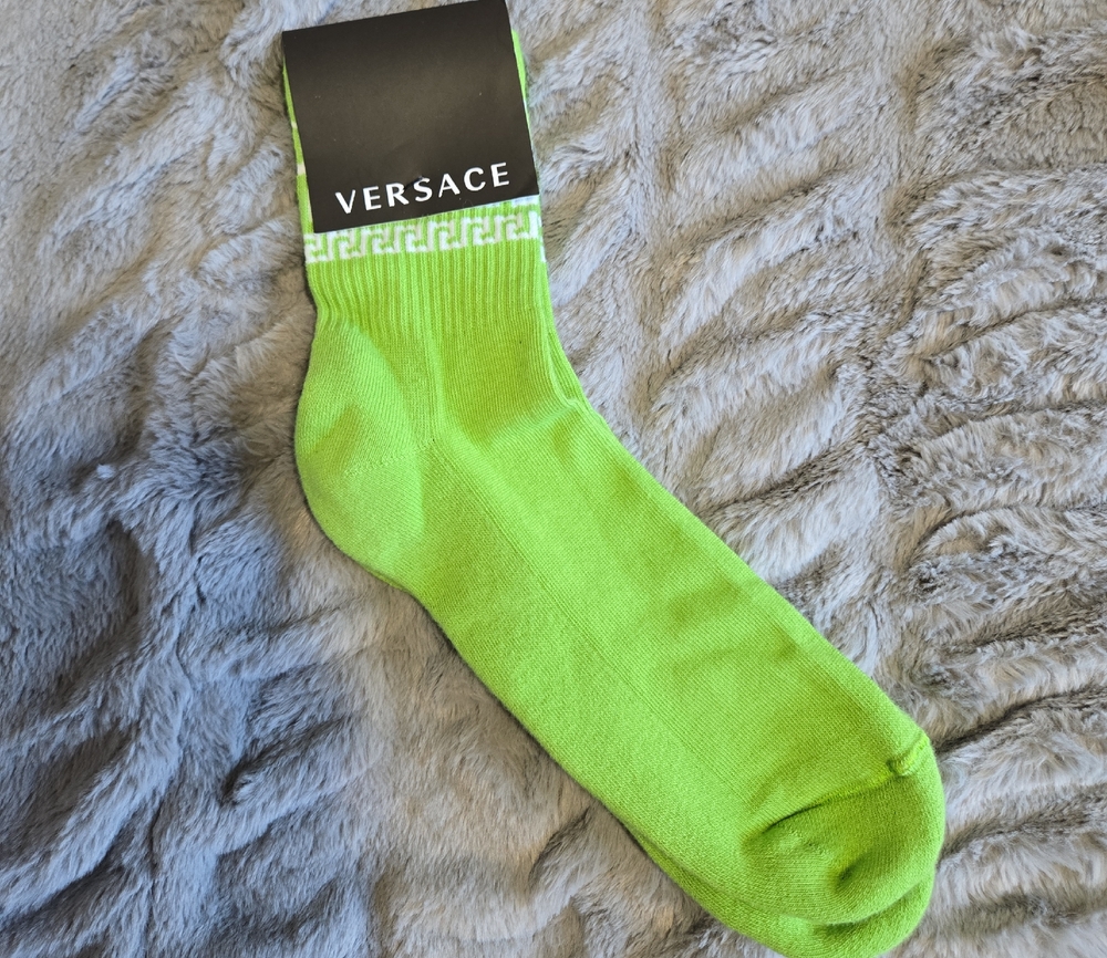 Versace Lime Green Casual Socks